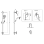 Grade A1 - Chrome Dual Outlet Wall Mounted Thermostatic Mixer Shower with Hand Shower - Camden