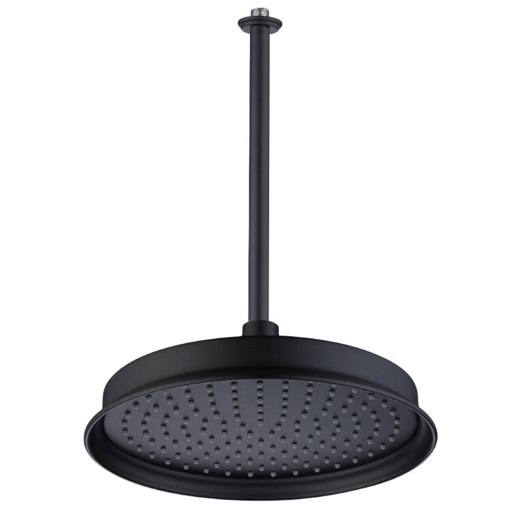 Black 1 Outlet Ceiling  Mounted Thermostatic Mixer Shower Set - Camden