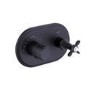 Black 1 Outlet Wall Mounted Thermostatic Mixer Shower Set - Camden
