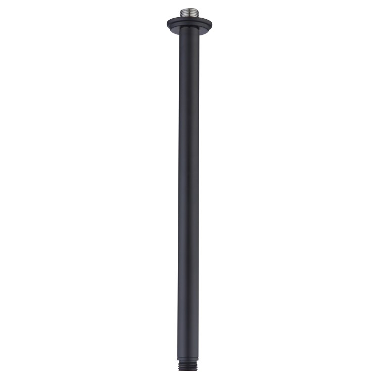 Black Dual Outlet Ceiling Mounted Thermostatic Mixer Shower Set with Hand Shower  - Camden