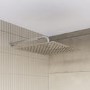Chrome 2 Outlet  Wall Mounted Thermostatic Mixer Shower Set with Hand Shower - Cube
