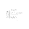 Chrome Dual Outlet Wall Mounted Thermostatic Mixer Shower - Cube