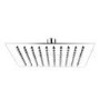 Chrome 2 Outlet  Wall Mounted Thermostatic Mixer Shower Set with Hand Shower - Cube