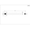Chrome Dual Outlet Ceiling Mounted Thermostatic Mixer Shower - Cube