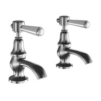 Chrome Basin Pillar Taps - Helston Chrome Basin Pillar Taps - Helston