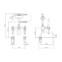 Chrome Bath Shower Mixer and Wall Mounted Basin Tap Set - Helston