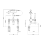Gold Bath Shower Mixer and Wall Mounted Basin Tap Set - Helston