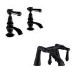 Black Basin Pillar Taps - Helston