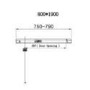 Chrome 6mm Glass Square Hinged Shower Enclosure with Shower Tray 800mm - Carina