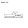 Chrome 6mm Glass Rectangular Sliding Shower Enclosure 1200x900mm - Carina