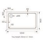 Chrome 6mm Glass Rectangular Sliding Shower Enclosure with Shower Tray 1200x900mm - Carina