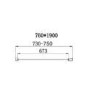 Chrome 6mm Glass Rectangular Sliding Shower Enclosure 1700x760mm - Carina