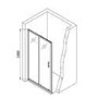 1700x800mm Chrome 6mm Glass Rectangular Sliding Shower Enclosure with Shower Tray - Carina