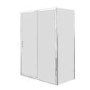 1700x800mm Chrome 6mm Glass Rectangular Sliding Shower Enclosure with Shower Tray - Carina