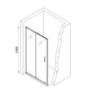 1700x800mm Chrome 6mm Glass Rectangular Sliding Shower Enclosure with Shower Tray - Carina