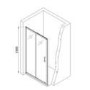 1700x800mm Chrome 6mm Glass Rectangular Sliding Shower Enclosure with Shower Tray - Carina