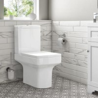 Grade A1 - Open Back Close Coupled Toilet - Ashford