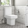 Grade A1 - Open Back Close Coupled Toilet - Ashford