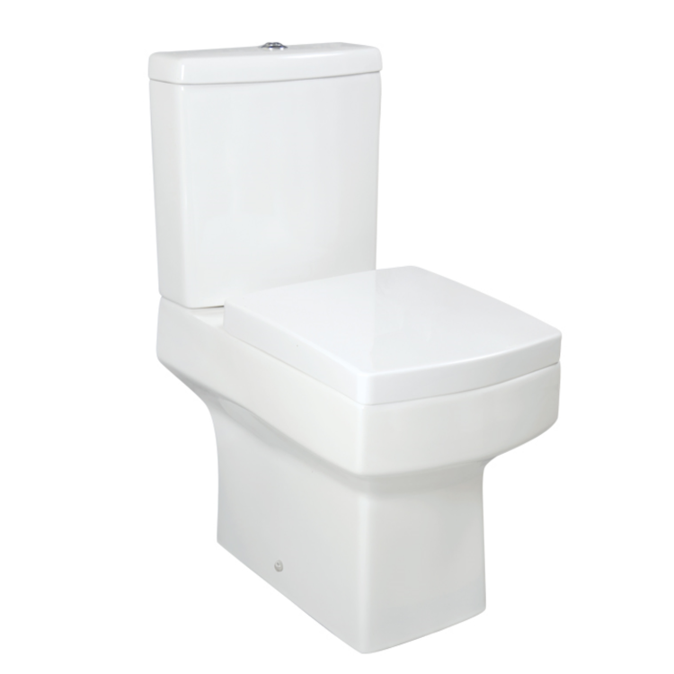 Grade A1 - Open Back Close Coupled Toilet - Ashford
