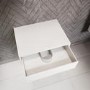 GRADE A1 - 600mm White Wall Hung Countertop Basin Shelf - Lugo