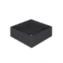 ONLY OPENED - 800mm Black Wall Hung Countertop Vanity Unit with Black Square Basin and Shelves – Lugo