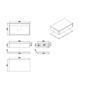 ONLY OPENED - 800mm Black Wall Hung Countertop Vanity Unit with Black Square Basin and Shelves – Lugo