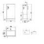ALMOST PERFECT - 400mm White Cloakroom Freestanding Vanity Unit with Basin and Chrome Handle - Ashford