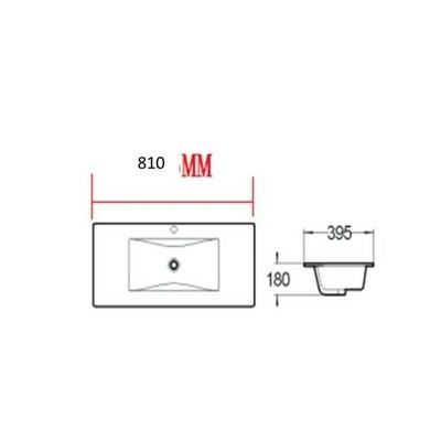 Grade A1 - 800mm Wood Effect Wall Mounted Vanity Unit and Basin - Ashford