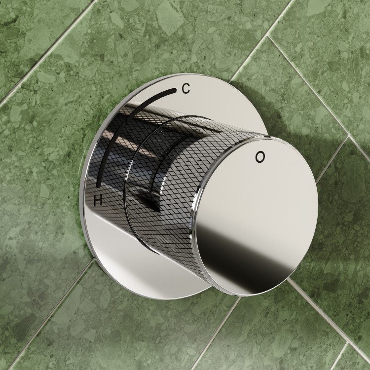 Chrome One Outlet Valve With Wall Mounted Bath Spout - Arissa