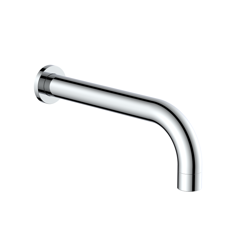 Chrome One Outlet Valve With Wall Mounted Bath Spout - Arissa