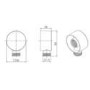 Push Button Concealed Mixer Shower with Round Head - Vance