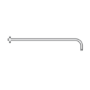 Push Button Concealed Mixer Shower with Round Head - Vance