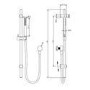 Brushed Brass Push Button 2 Outlet  Wall Mounted Thermostatic Mixer Shower Set with Hand Shower - Vance