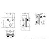 Brushed Brass Push Button 2 Function Shower Valve - Vance