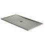 1000x800mm Grey Slate Rectangular Shower Tray with Shower Waste - Aqualavo