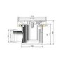 1000x800mm Grey Slate Rectangular Shower Tray with Shower Waste - Aqualavo