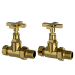 Brass Cross Head Traditional Straight Radiator Valves