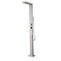 Chrome Thermostatic Outdoor Shower with Pencil Hand Shower 2 Outlets - Suva