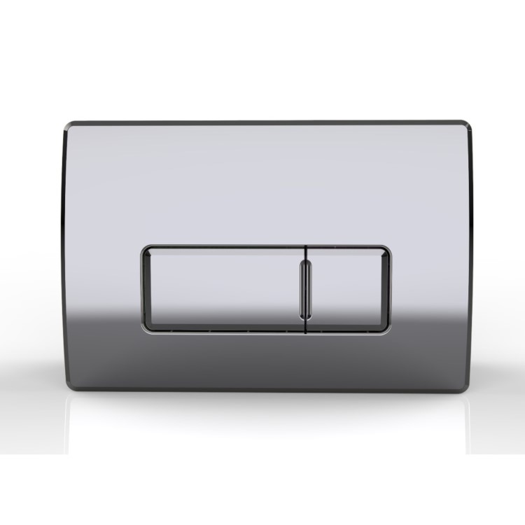 Wall Hung Rimless Toilet with Soft Close Seat, Chrome Pneumatic Flush Plate, 1168mm Frame & Cistern – Roma