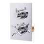 Single Control Concealed Thermostatic Shower Valve & Freeflow Bath Filler with Push Button Waste & Overflow
