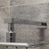 UltraThin Designer Square 200mm Shower Head &amp; Wall Arm