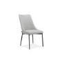 Grey Marble Extendable Dining Table with 8 Grey Fabric Dining Chairs - Camilla