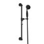 Black 2 Outlet  Wall Mounted Thermostatic Mixer Shower Set with Hand Shower - Cambridge