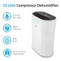 electriQ CD12P dehumidifier with HEPA filter for advanced air purification