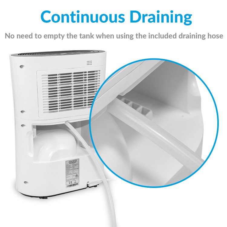 electriQ CD12P dehumidifier with HEPA filter for advanced air purification