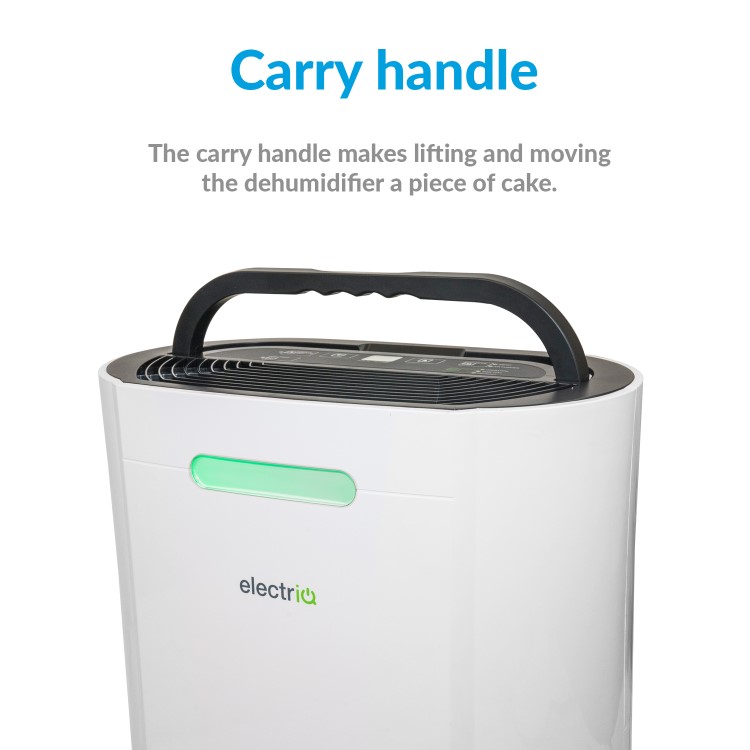electriQ CD12P dehumidifier with HEPA filter for advanced air purification