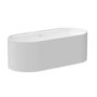 ALMOST PERFECT - Freestanding Double Ended Matt White 1700 x 765mm Bath with Ledge - Clara