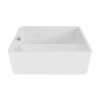 GRADE A1 - Single Bowl White Ceramic Belfast Kitchen Sink - Taylor &amp; Moore Clara