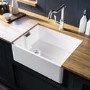 1 Bowl Clara Ceramic Kitchen Sink & Evelyn Chrome Kitchen Mixer Tap