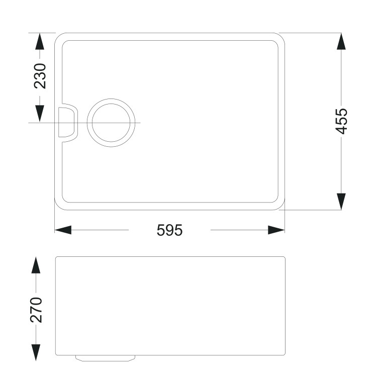1 Bowl White Ceramic Undermount Kitchen Sink with Brushed Brass Kitchen Mixer Tap Set - Taylor & Moore